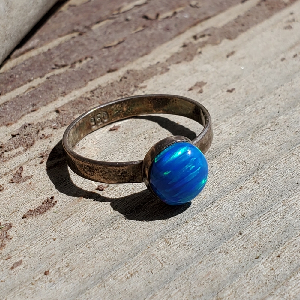 Blue Opal Ring - image 3